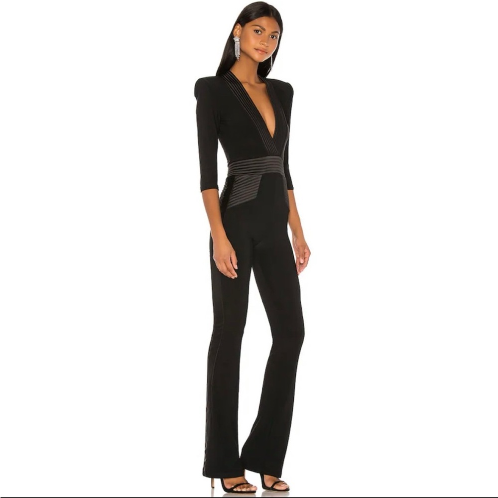 Zhivago Black V-Neck Jumpsuit - Picture 2 of 12